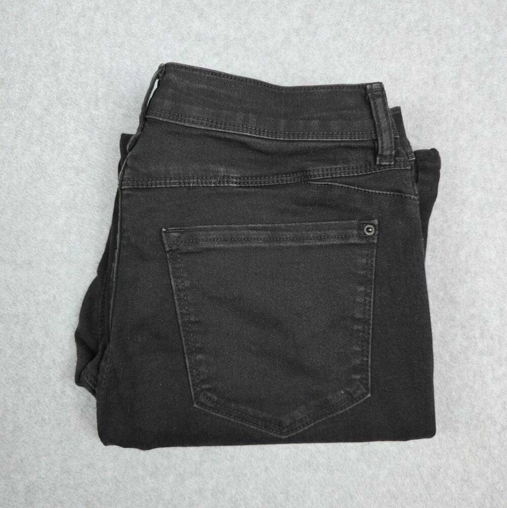 Curve Appeal Womens 10/30 Black High Rise Flare Jeans